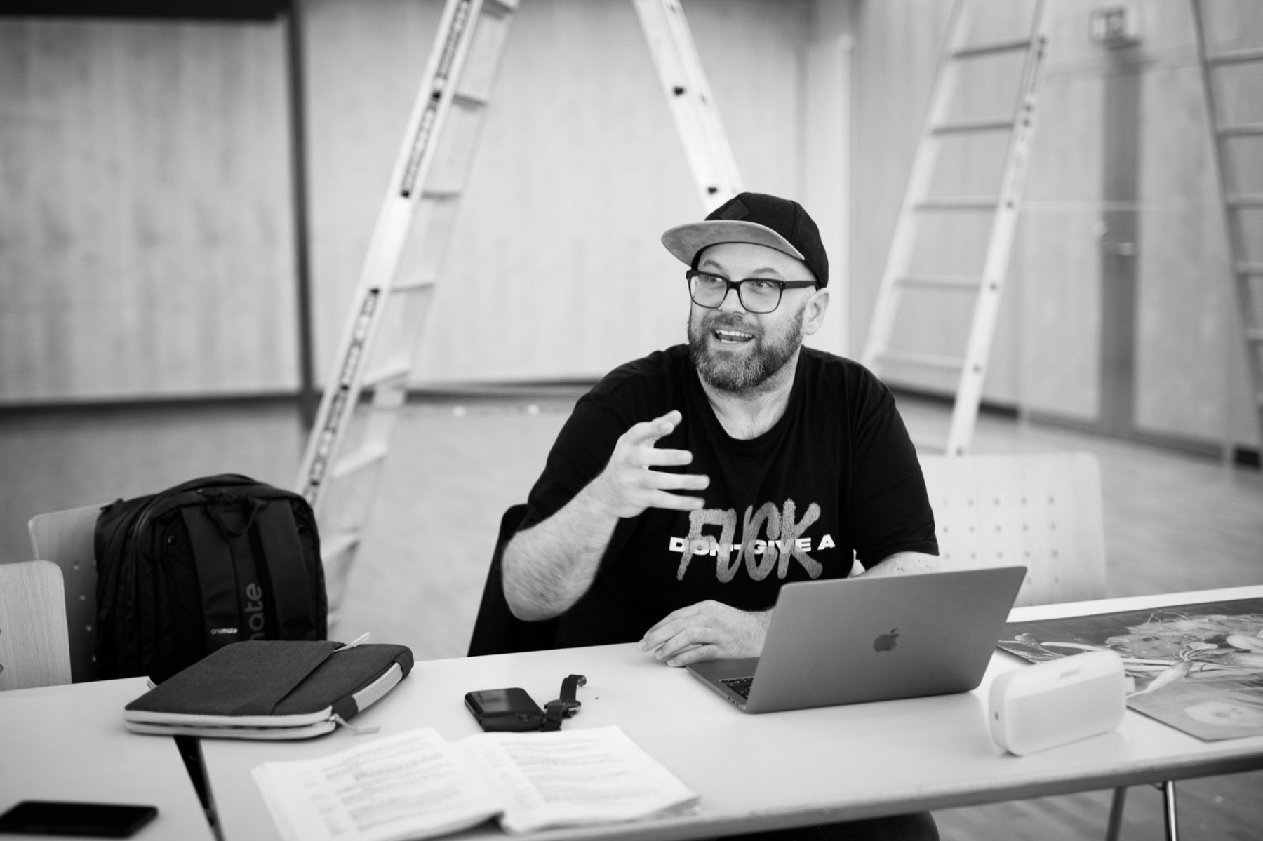 Peter Paul Beck bei einer Probe